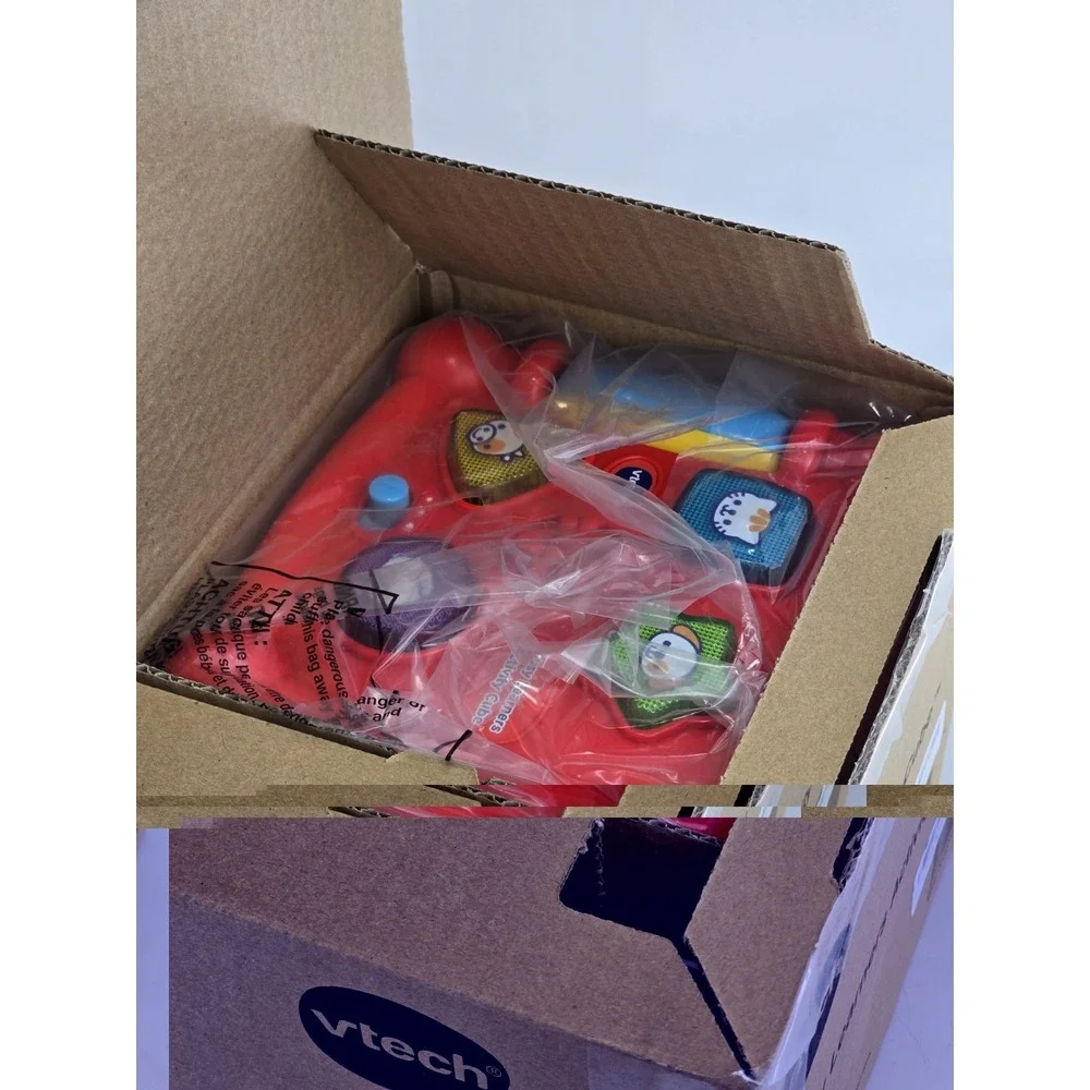 NEW VTech Baby Busy Learners‎ Activity Cube 6-36 Months Red-Top Musical Toy